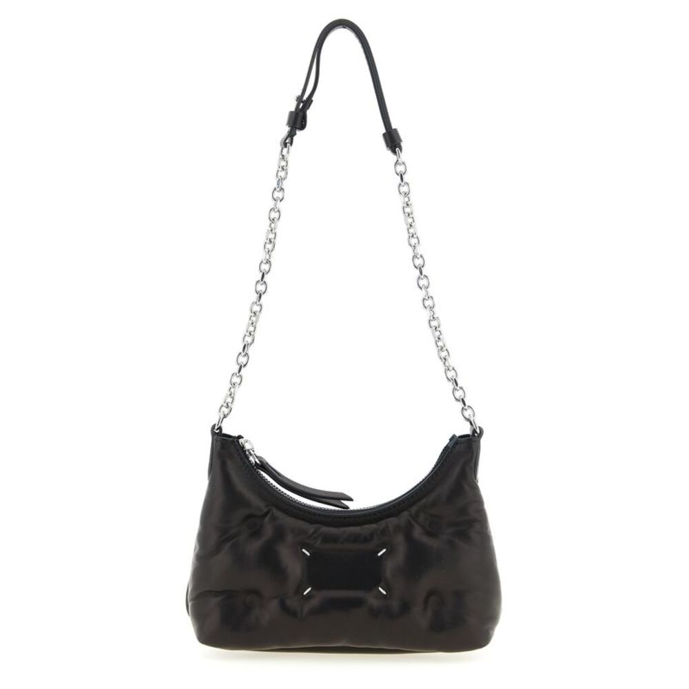 Maison Margiela Black Lamb Leather Crossbody Women's Bag